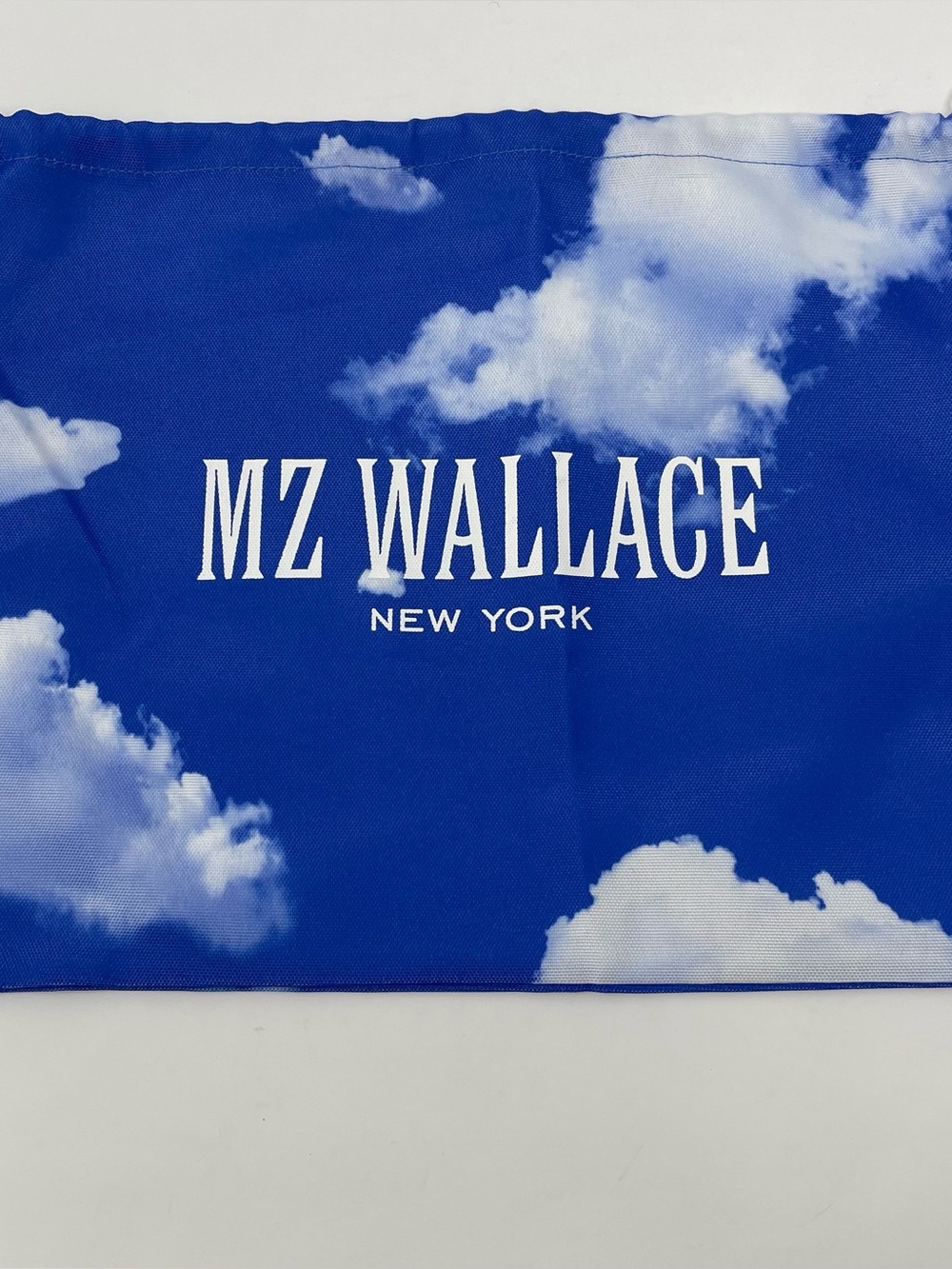 MZ Wallace Drawstring Dust Bag Blue Sky and Clouds 14” X 11” New